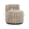 Lounge stoel Franny brown labyrinth van Richmond Interiors – Luxe comfort op maat van PureWonen. Vraag naar de beste prijs.