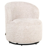 Lounge stoel Jackie lovely cream swivel kids