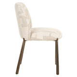 Eetkamerstoel Lana beige graffic (Set of 2)