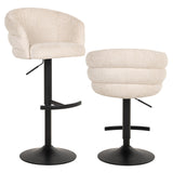 Barstoel Nikki niagara beige swivel fire retardant