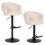 Barstoel Nikki niagara beige swivel fire retardant