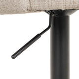 Barstoel Nikki niagara beige swivel fire retardant