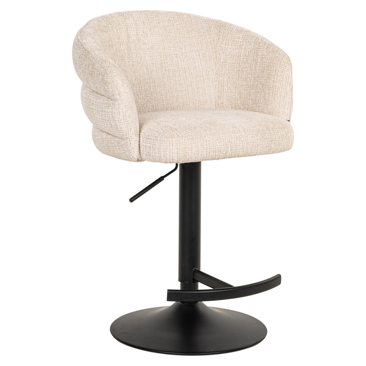 Barstoel Nikki niagara beige swivel fire retardant