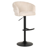 Barstoel Nikki niagara beige swivel fire retardant