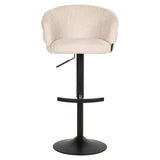 Barstoel Nikki niagara beige swivel fire retardant
