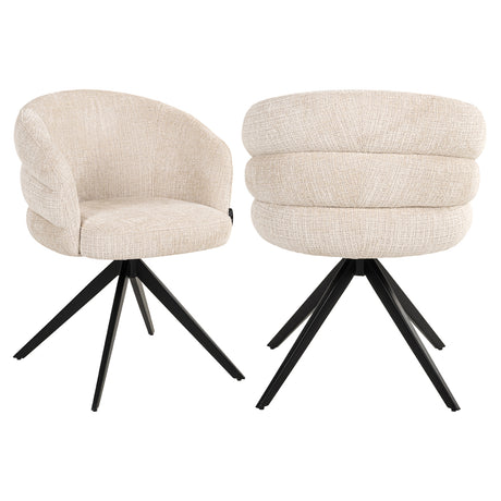 Eetkamerstoel Serenity niagara beige swivel fire retardant van Richmond Interiors – Luxe comfort op maat van PureWonen. Vraag naar de beste prijs.