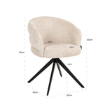 Eetkamerstoel Serenity niagara beige swivel fire retardant van Richmond Interiors – Luxe comfort op maat van PureWonen. Vraag naar de beste prijs.