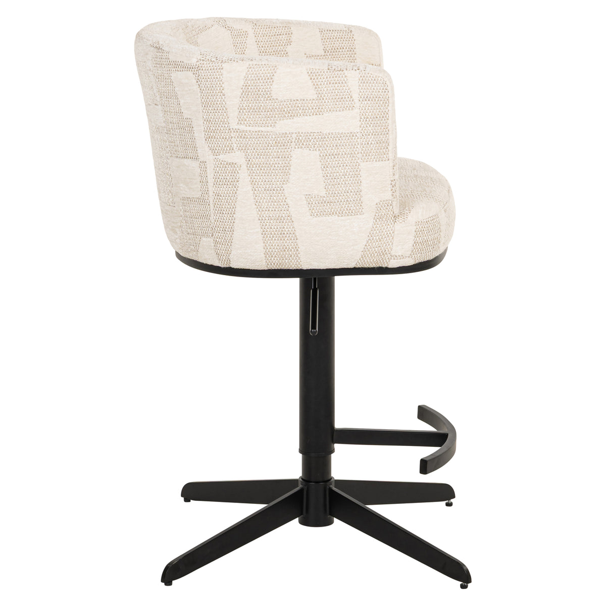 Bar/counterstoel Cheyenne beige graffic (Beige graffic) – Richmond Interiors (afbeelding 9)