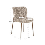 Eetkamerstoel Odarby brown omara (Set of 2)