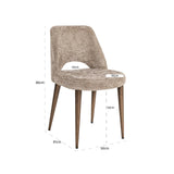 Eetkamerstoel Delphine lovely nature fire retardant (Set of 2)