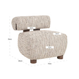 Lounge stoel Arabella customized fire retardant