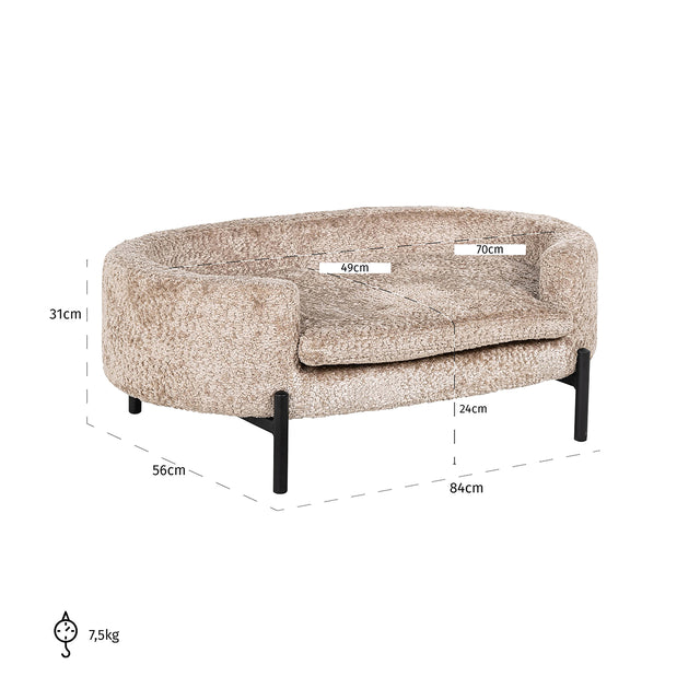 Huisdierenbed Dolly nature sheep (Sheep 01 nature) van Richmond Interiors – Luxe comfort op maat van PureWonen. Vraag naar de beste prijs.