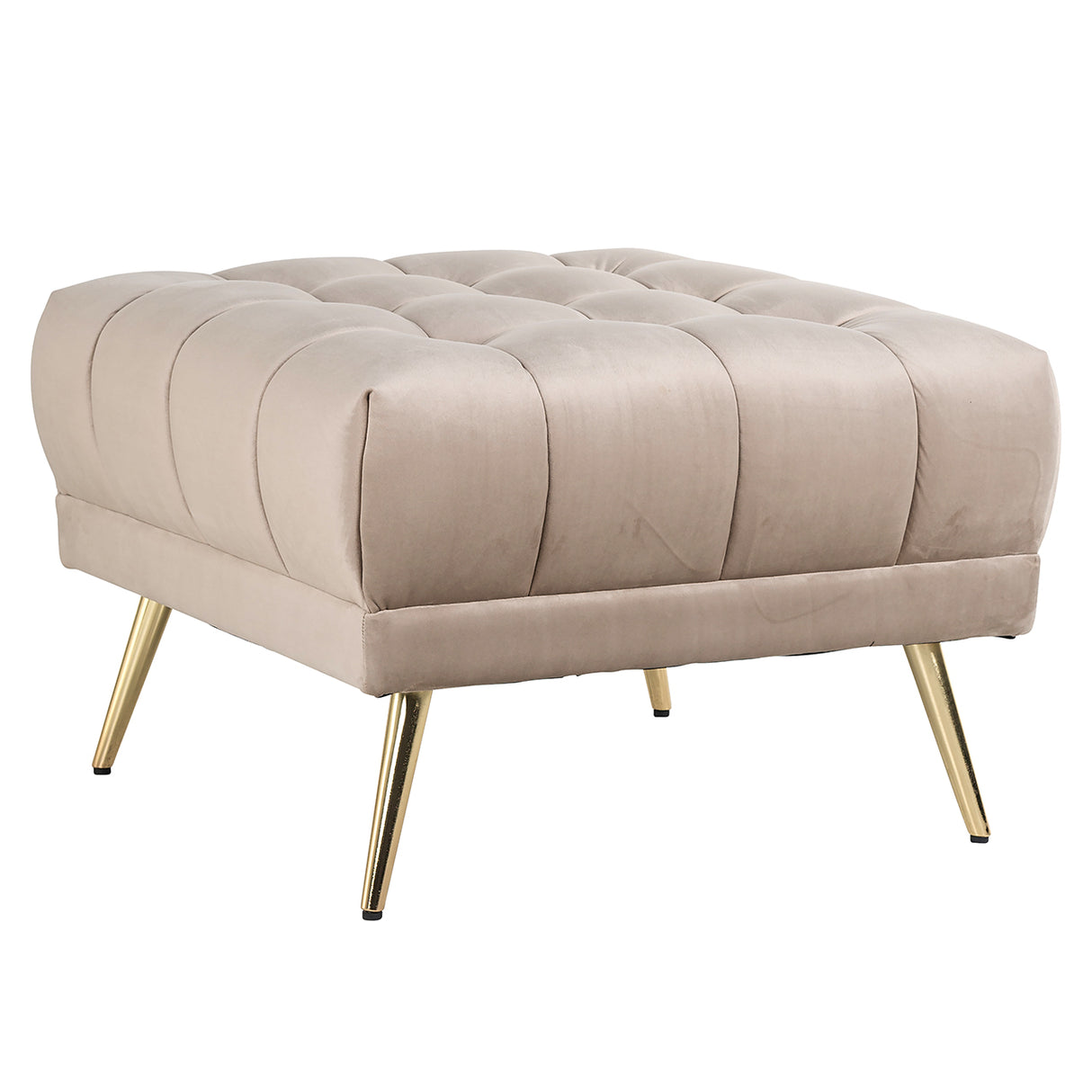 Poef Huxley khaki velvet (Quartz Khaki 903) van Richmond Interiors – Luxe comfort op maat van PureWonen. Vraag naar de beste prijs.