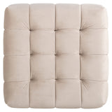 Poef Huxley khaki velvet (Quartz Khaki 903) van Richmond Interiors – Luxe comfort op maat van PureWonen. Vraag naar de beste prijs.