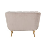 Fauteuil Huxley Khaki velvet / Brushed gold (Quartz Khaki 903) van Richmond Interiors – Luxe comfort op maat van PureWonen. Vraag naar de beste prijs.