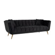 Bank Huxley Antraciet velvet / Brushed gold (Quartz Antraciet 801) van Richmond Interiors – Luxe comfort op maat van PureWonen. Vraag naar de beste prijs.