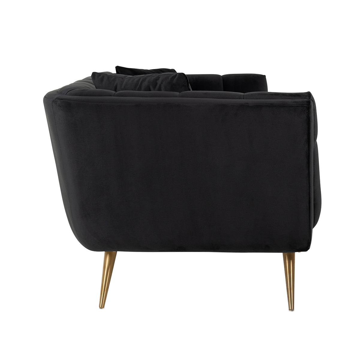 Bank Huxley Antraciet velvet / Brushed gold (Quartz Antraciet 801) van Richmond Interiors – Luxe comfort op maat van PureWonen. Vraag naar de beste prijs.