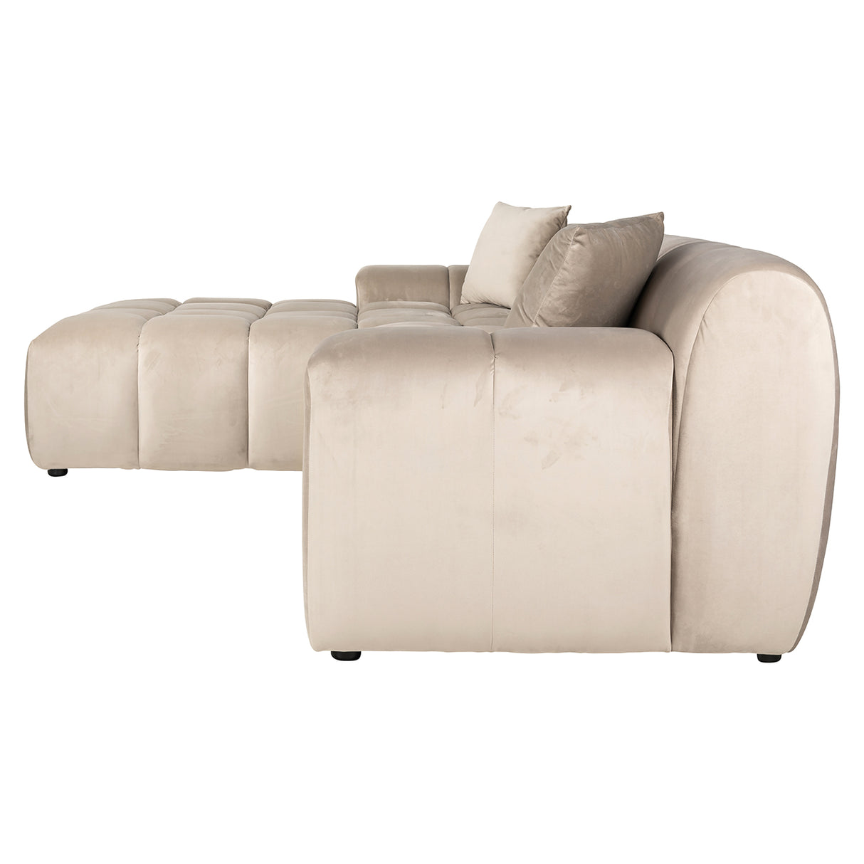 Bank Cube 3-zits + lounge links (Quartz Khaki 903) van Richmond Interiors – Luxe comfort op maat van PureWonen. Vraag naar de beste prijs.