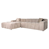 Bank Cube 3-zits + lounge links (Quartz Khaki 903) van Richmond Interiors – Luxe comfort op maat van PureWonen. Vraag naar de beste prijs.