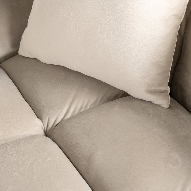 Bank Cube 3-zits + lounge links (Quartz Khaki 903) van Richmond Interiors – Luxe comfort op maat van PureWonen. Vraag naar de beste prijs.