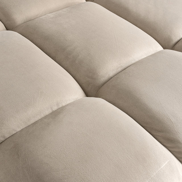 Bank Cube 3-zits + lounge rechts (Quartz Khaki 903) van Richmond Interiors – Luxe comfort op maat van PureWonen. Vraag naar de beste prijs.