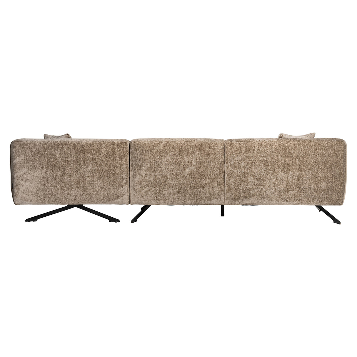 Bank Donovan 3-zits + lounge rechts (Bergen 104 taupe chenille) van Richmond Interiors – Luxe comfort op maat van PureWonen. Vraag naar de beste prijs.