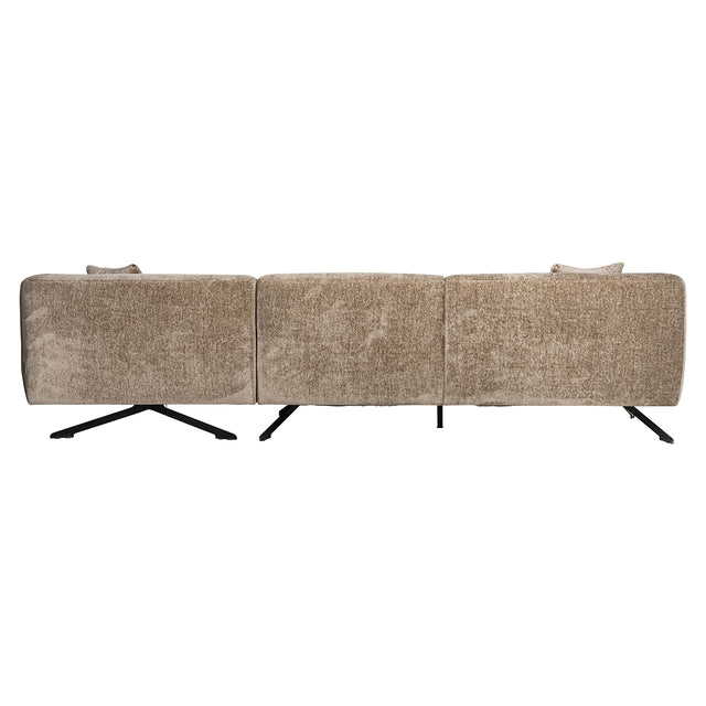 Bank Donovan 3-zits + lounge rechts (Bergen 104 taupe chenille) van Richmond Interiors – Luxe comfort op maat van PureWonen. Vraag naar de beste prijs.