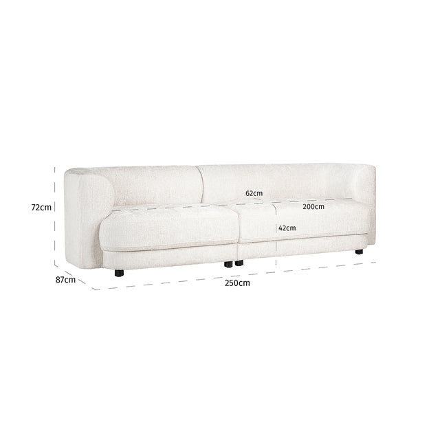 Bank Davina cream fusion (Fusion cream 02) van Richmond Interiors – Luxe comfort op maat van PureWonen. Vraag naar de beste prijs.