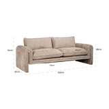 Bank Sandro lovely beige (Be Lovely 170 Beige) van Richmond Interiors – Luxe comfort op maat van PureWonen. Vraag naar de beste prijs.