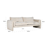 Bank Sandro white chenille (Bergen 900 white chenille) van Richmond Interiors – Luxe comfort op maat van PureWonen. Vraag naar de beste prijs.