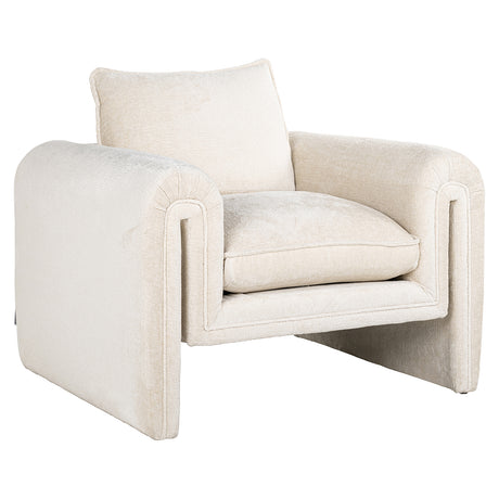 Fauteuil Sandro white chenille (Bergen 900 white chenille) van Richmond Interiors – Luxe comfort op maat van PureWonen. Vraag naar de beste prijs.