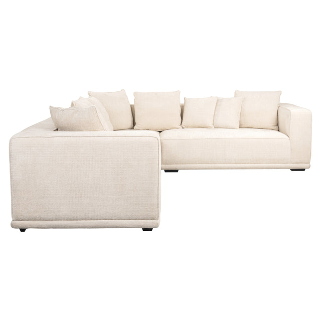 Hoekbank Lusso beige chenille (Niagara 902 beige Chenille) van Richmond Interiors – Luxe comfort op maat van PureWonen. Vraag naar de beste prijs.
