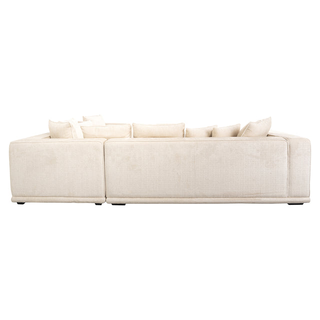 Hoekbank Lusso beige chenille (Niagara 902 beige Chenille) van Richmond Interiors – Luxe comfort op maat van PureWonen. Vraag naar de beste prijs.