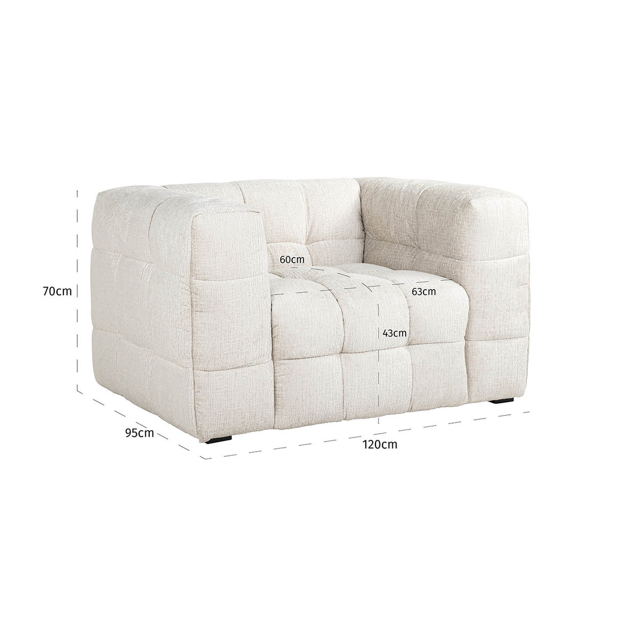 Fauteuil Merrol cream fusion fire retardant (FR-Fusion 02 Cream) van Richmond Interiors – Luxe comfort op maat van PureWonen. Vraag naar de beste prijs.