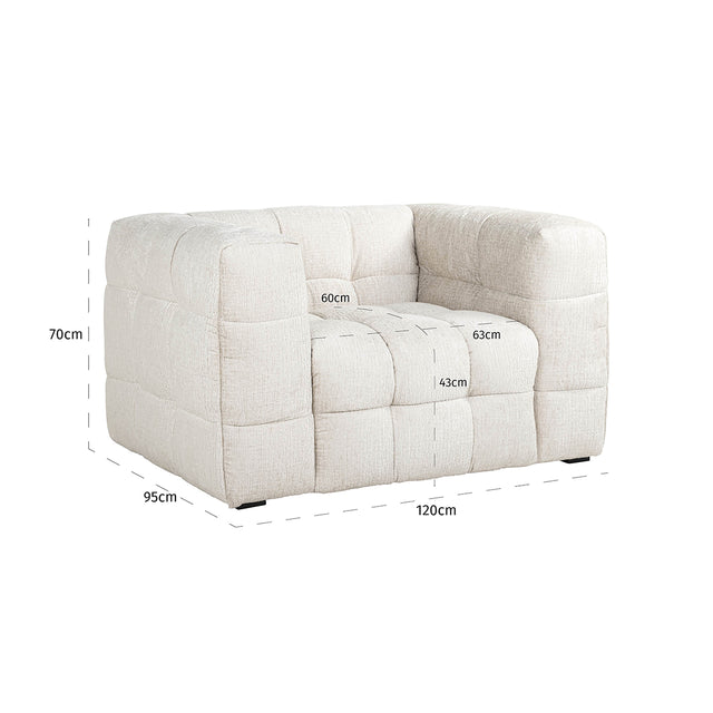 Fauteuil Merrol cream fusion fire retardant (FR-Fusion 02 Cream) van Richmond Interiors – Luxe comfort op maat van PureWonen. Vraag naar de beste prijs.