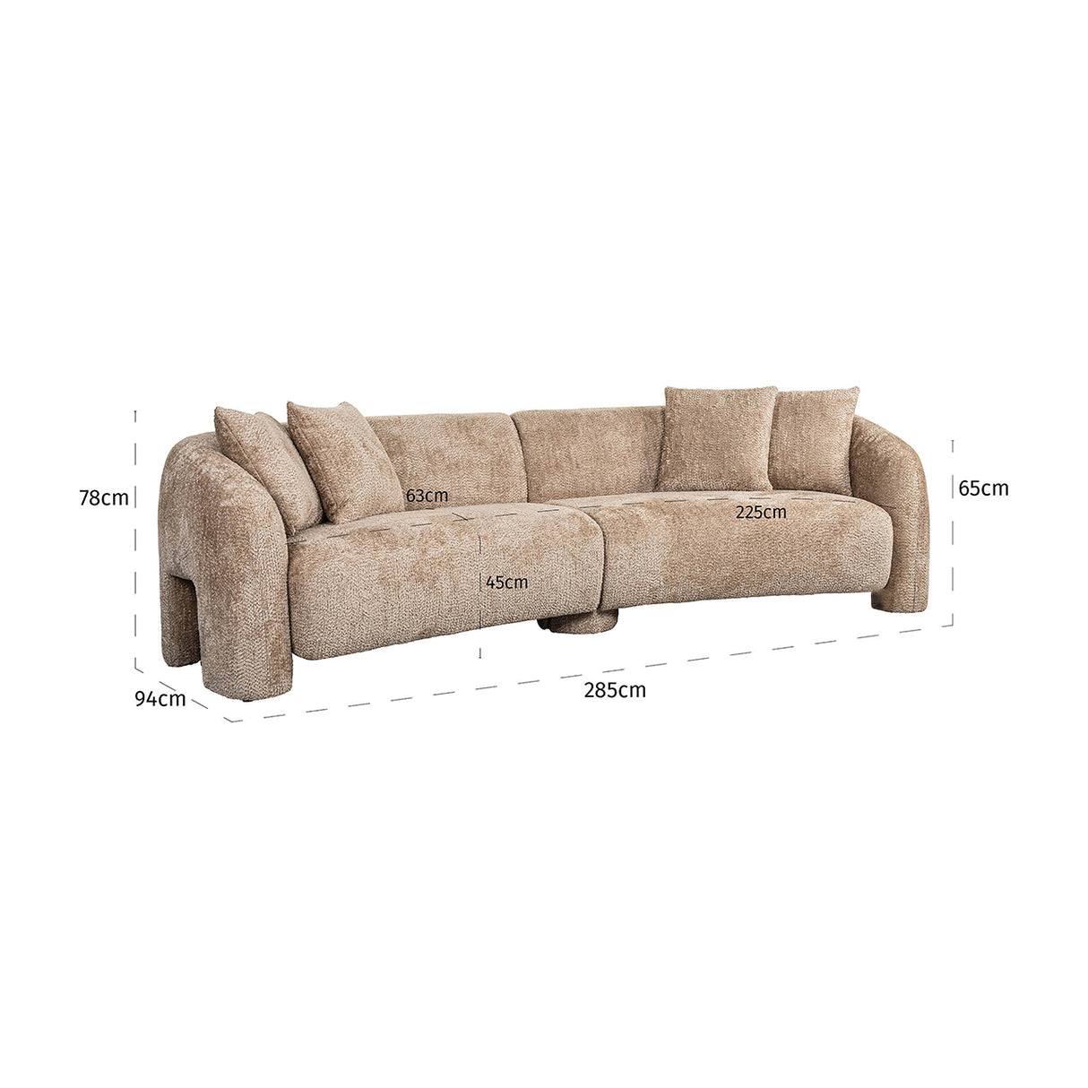 Bank Milania lovely beige (Be Lovely 170 Beige) van Richmond Interiors – Luxe comfort op maat van PureWonen. Vraag naar de beste prijs.