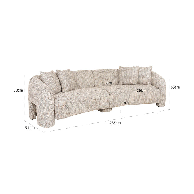 Bank Milania trendy nature (Be Trendy 01 Nature) van Richmond Interiors – Luxe comfort op maat van PureWonen. Vraag naar de beste prijs.