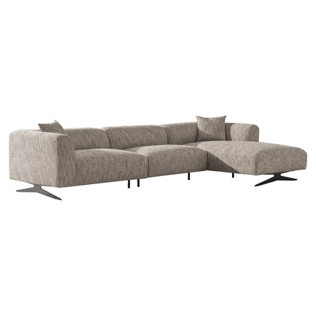 Bank Hoxton 3-zits + lounge rechts (Be Trendy 01 Nature) van Richmond Interiors – Luxe comfort op maat van PureWonen. Vraag naar de beste prijs.