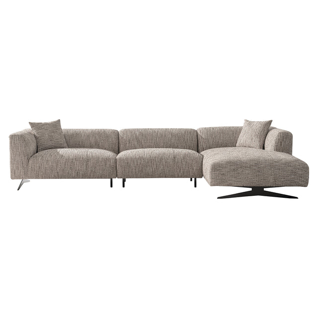 Bank Hoxton 3-zits + lounge rechts (Be Trendy 01 Nature) van Richmond Interiors – Luxe comfort op maat van PureWonen. Vraag naar de beste prijs.