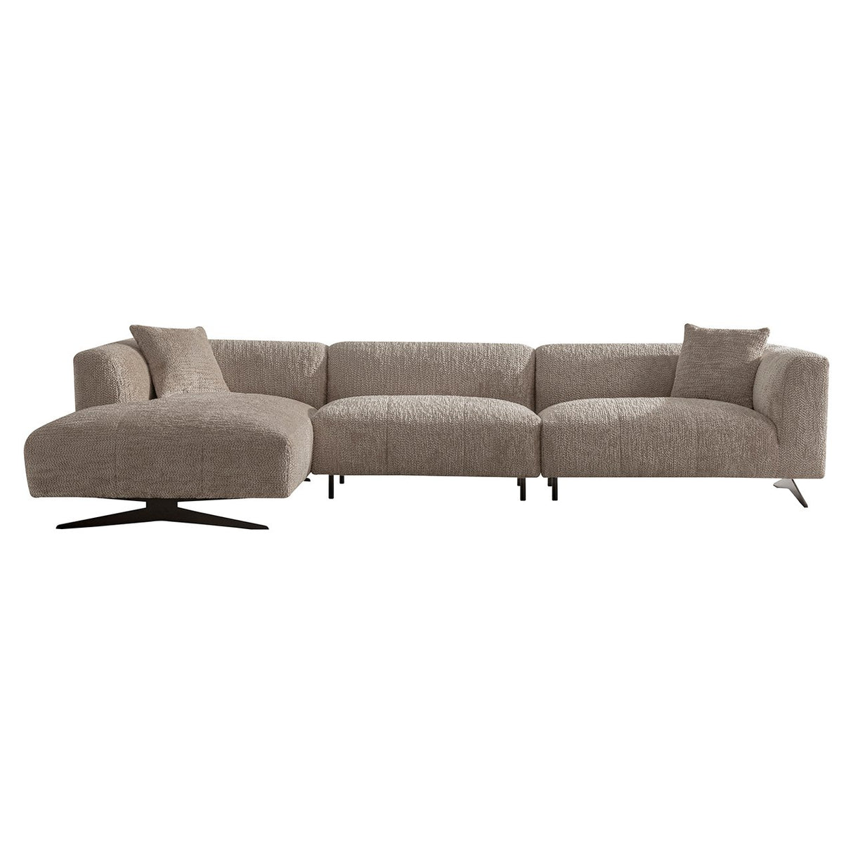 Bank Hoxton 3-zits + lounge links (Be Lovely 170 Beige) van Richmond Interiors – Luxe comfort op maat van PureWonen. Vraag naar de beste prijs.