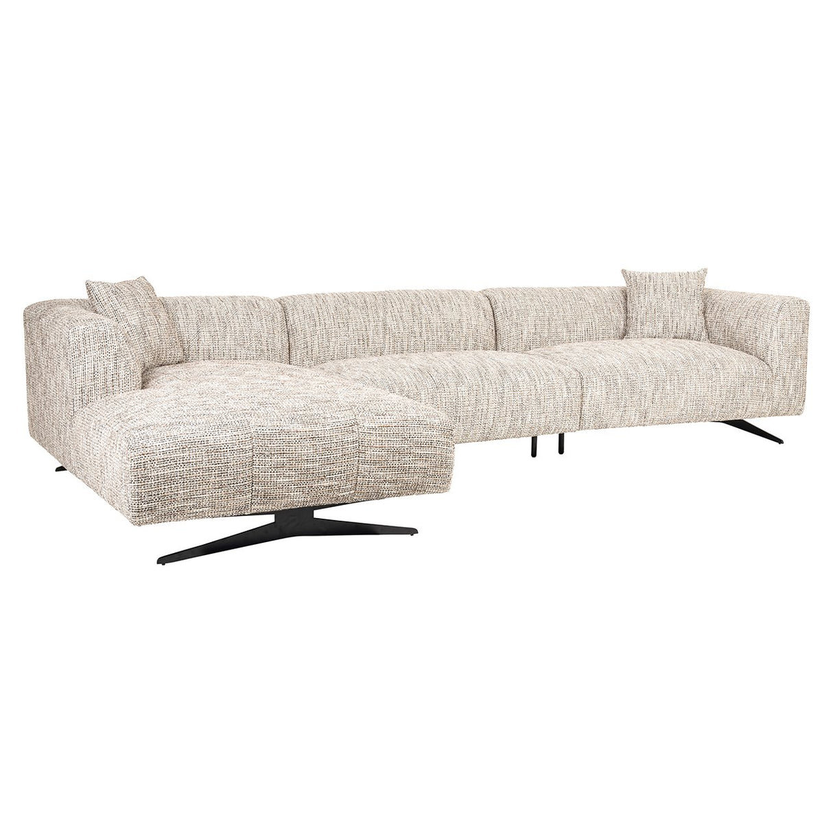 Bank Hoxton 3-zits + lounge links (Be Trendy 01 Nature) van Richmond Interiors – Luxe comfort op maat van PureWonen. Vraag naar de beste prijs.