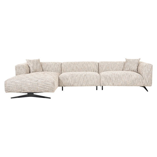 Bank Hoxton 3-zits + lounge links (Be Trendy 01 Nature) van Richmond Interiors – Luxe comfort op maat van PureWonen. Vraag naar de beste prijs.
