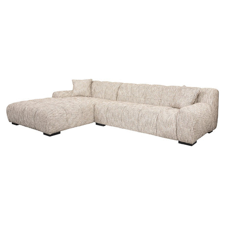 Bank Hazel 3-zits + lounge links trendy nature (Be Trendy 01 Nature) van Richmond Interiors – Luxe comfort op maat van PureWonen. Vraag naar de beste prijs.