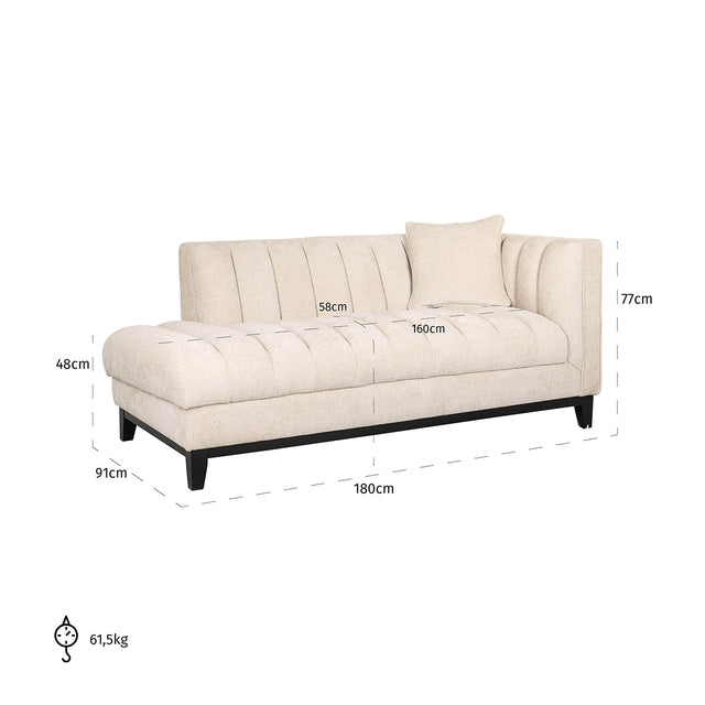 Chaise longue Beauchamp SALE van Richmond Interiors – Luxe comfort op maat van PureWonen. Vraag naar de beste prijs.