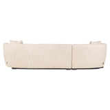 Bank Pandora beige angora lounge left