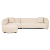 Bank Pandora beige angora lounge left