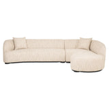Bank Pandora beige angora lounge right