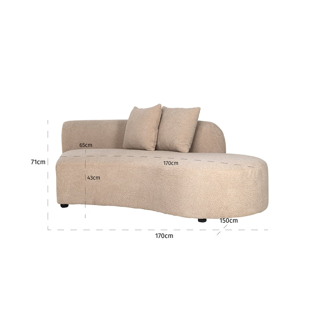 Bank Grayson ottoman rechts sand furry|links doorgestoffeerd (Himalaya 902 sand furry) van Richmond Interiors – Luxe comfort op maat van PureWonen. Vraag naar de beste prijs.