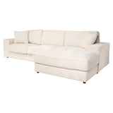Bank Santos niagara beige 2,5-seater + lounge right