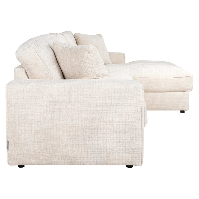 Bank Santos niagara beige 2,5-seater + lounge right